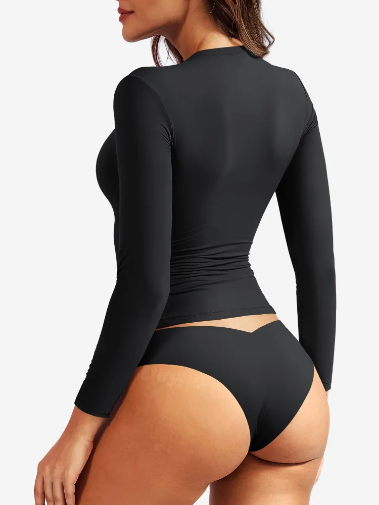 VOYJOY Crew-Neck Long-Sleeve Top, view 2