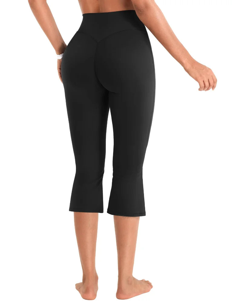 VOYJOY High-Waist Capri Flare Leggings, view 2