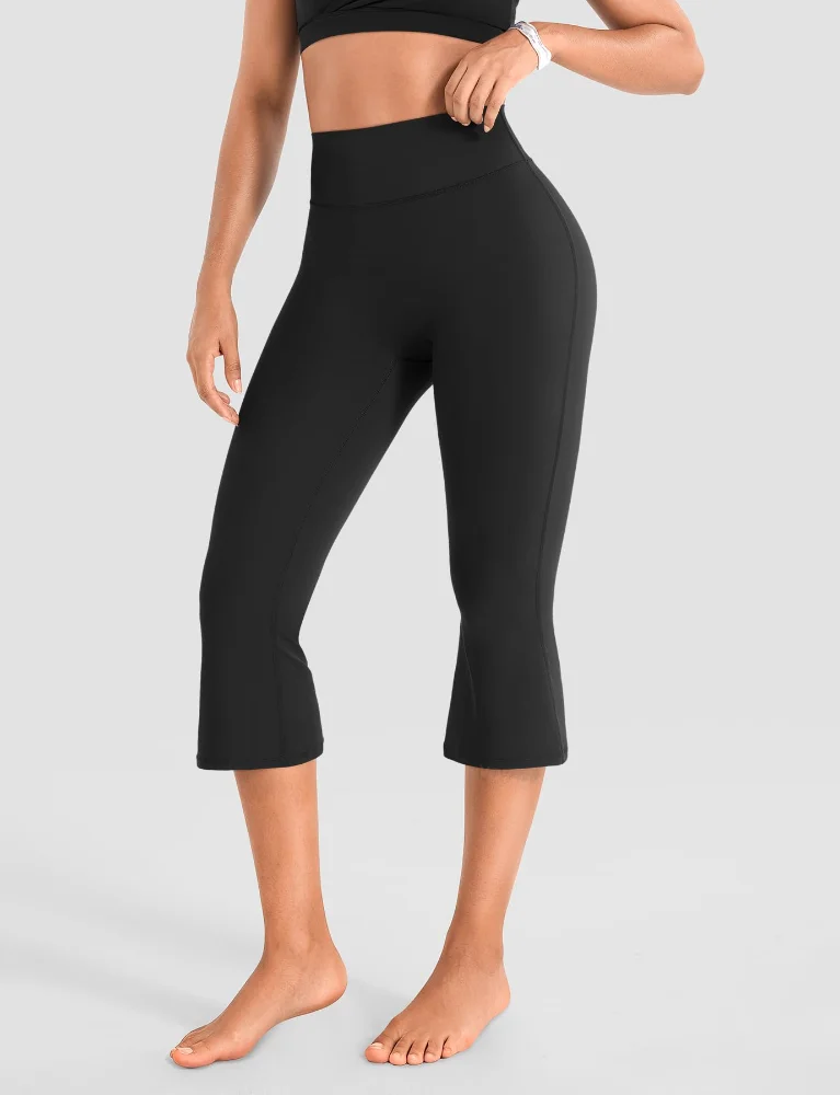 VOYJOY High-Waist Capri Flare Leggings, view 3