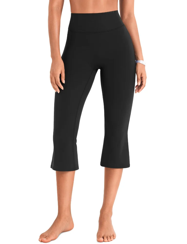 VOYJOY High-Waist Capri Flare Leggings
