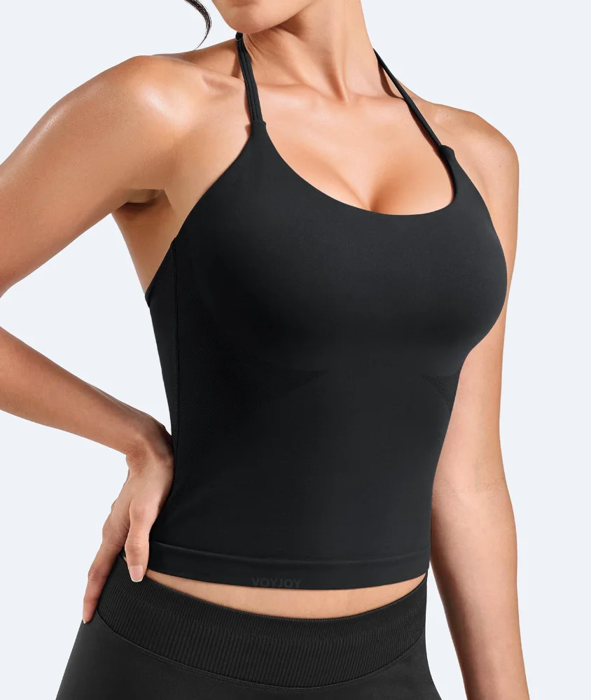 VOYJOY Open-Back Halter Tank, view 2