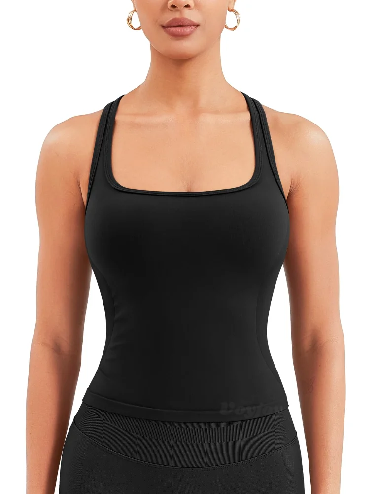 VOYJOY Square-Neck Tank Top