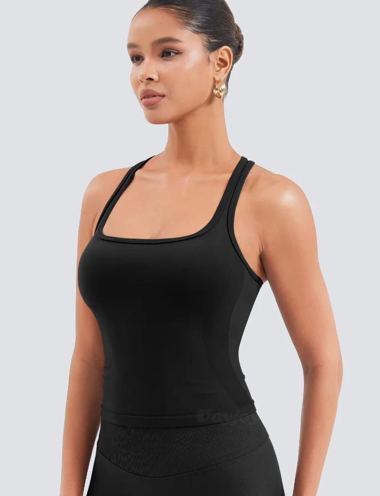 VOYJOY Square-Neck Tank Top, view 3