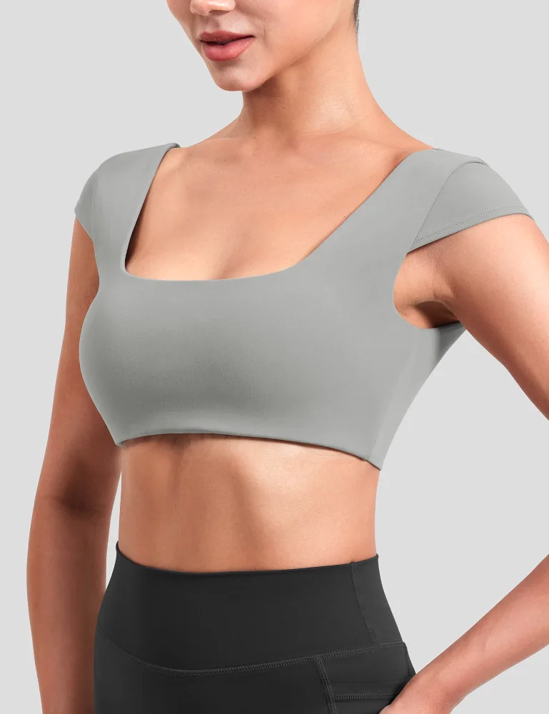 VOYJOY Square-Neck Tee, view 3