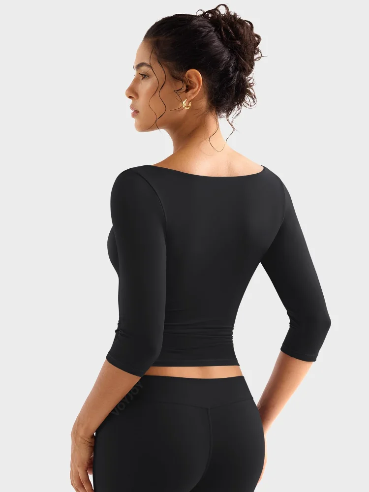 VOYJOY Three-Quarter-Sleeve Tee, view 2