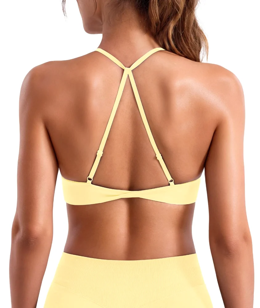 VOYJOY Twist-Back Sports Bra