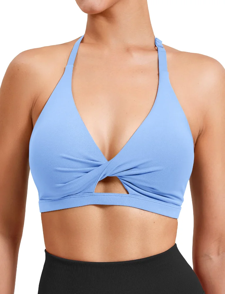 VOYJOY Twist-Front Strappy Bra, view 2