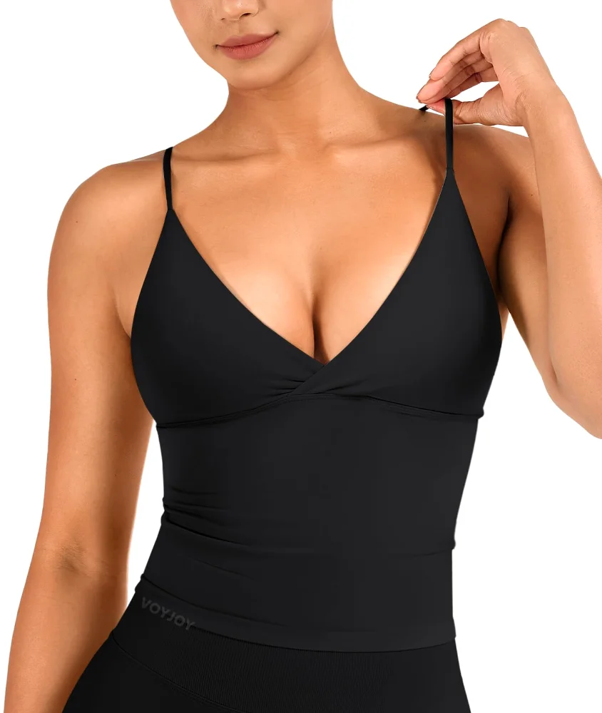 VOYJOY Twist-Front Tank Top