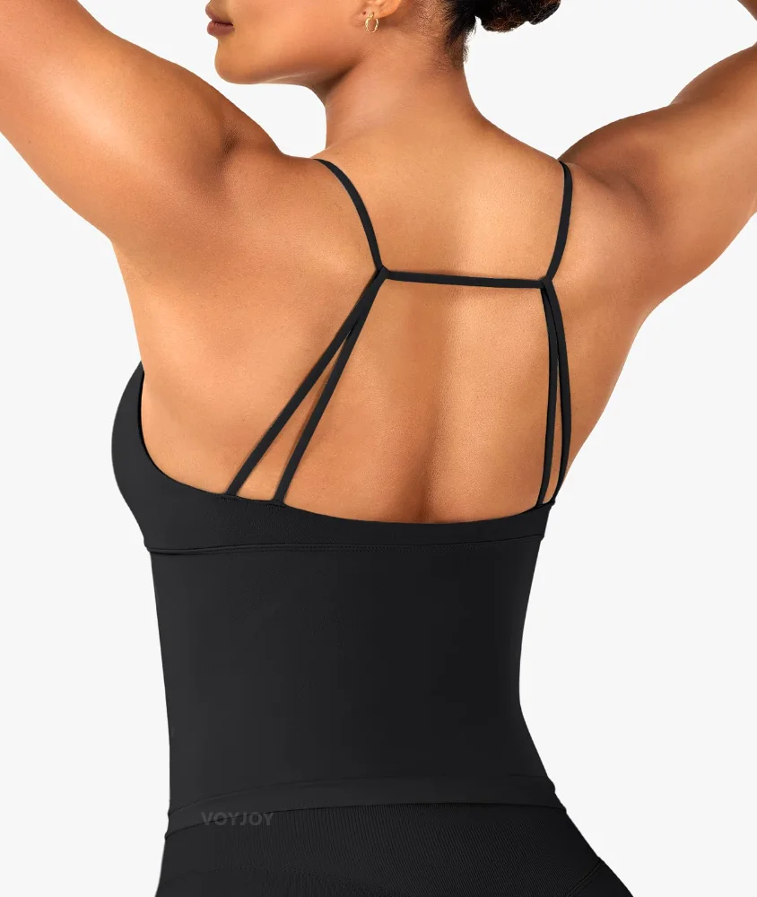 VOYJOY Twist-Front Tank Top, view 2