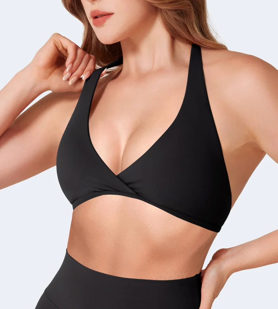 VOYJOY V-Neck Halter Bra, view 3
